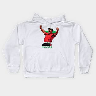 Pixel Tiger Woods win the match Kids Hoodie